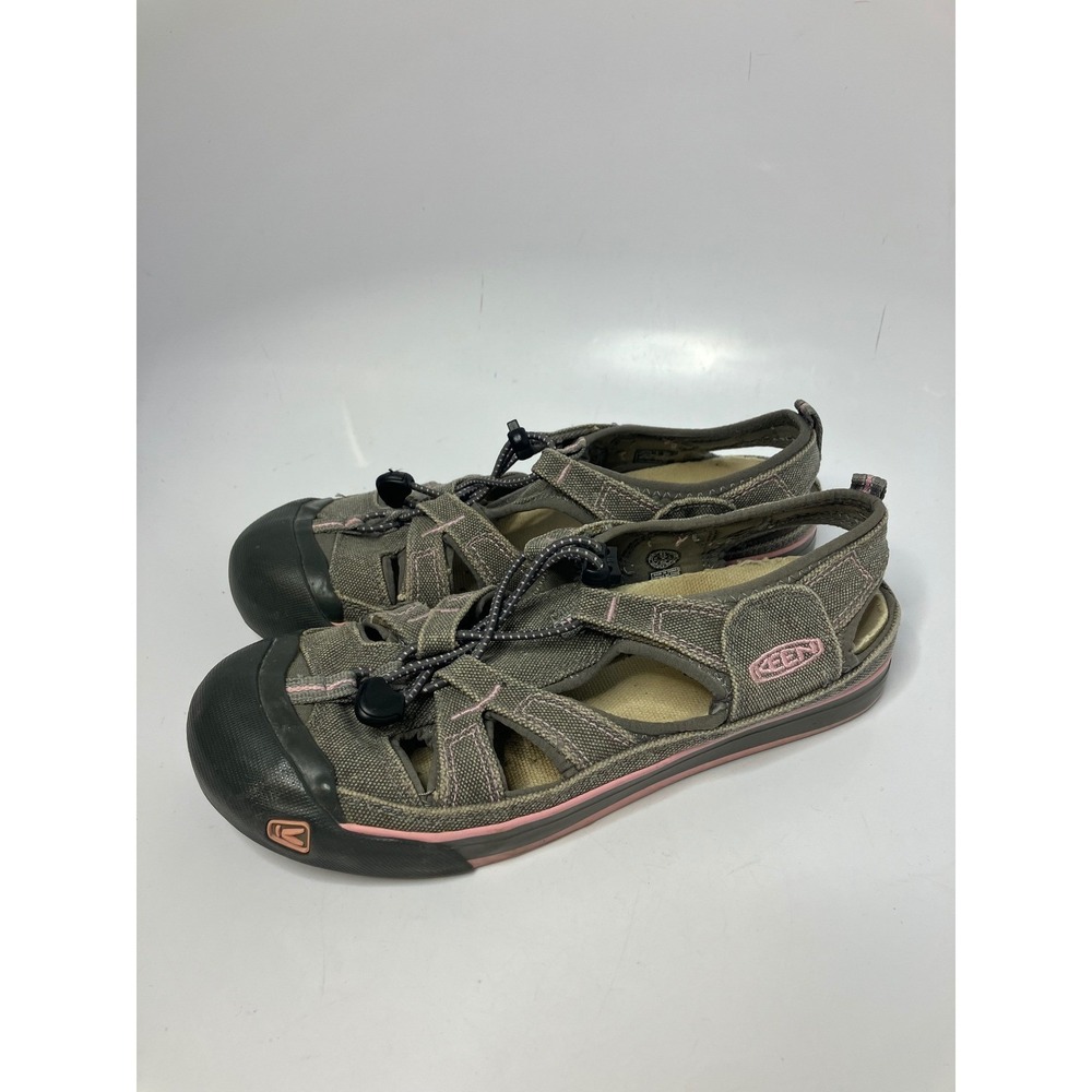 Keen Coronado gray canvas sandals pink‎ women's size 9.5 casual hiking boho